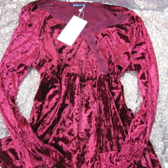 NWT Bloomchic velvet top 14 - Picture 3 of 10